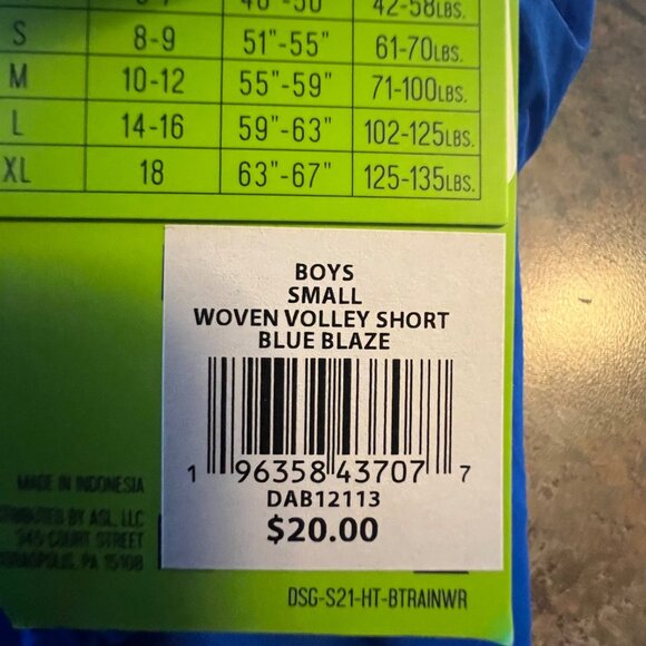 DSG Boy'ss Blue Woven Train‎ Shorts, Small, Blue - Picture 8 of 10